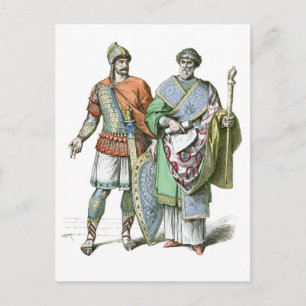Carte Postale Guerrier et chancelier byzantin