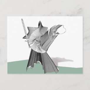 Carte Postale Guerrier numérique