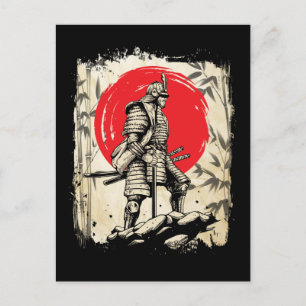 Carte Postale Guerrier Samouraï Héros Japonais Hommes à l'Épée J