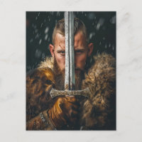 Guerrier Viking dans une tenue authentique