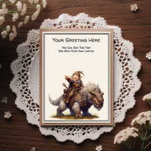 Carte Postale Guerrière Troll Féminine de Toute Occasion Livre d