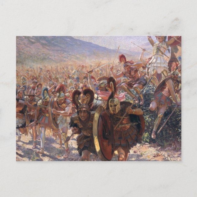 Carte Postale Guerriers anciens (Devant)