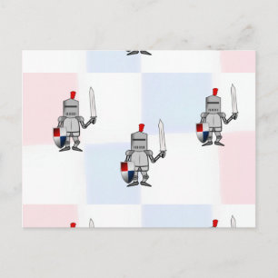 Carte Postale Guerriers chevaliers