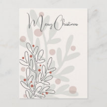Gui de Noël dessiné à la main florar