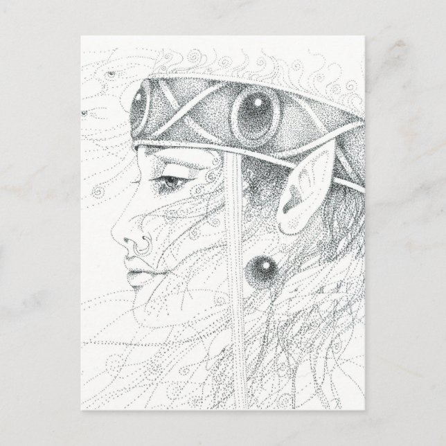 Carte Postale Guide des anges de Shaman (Devant)