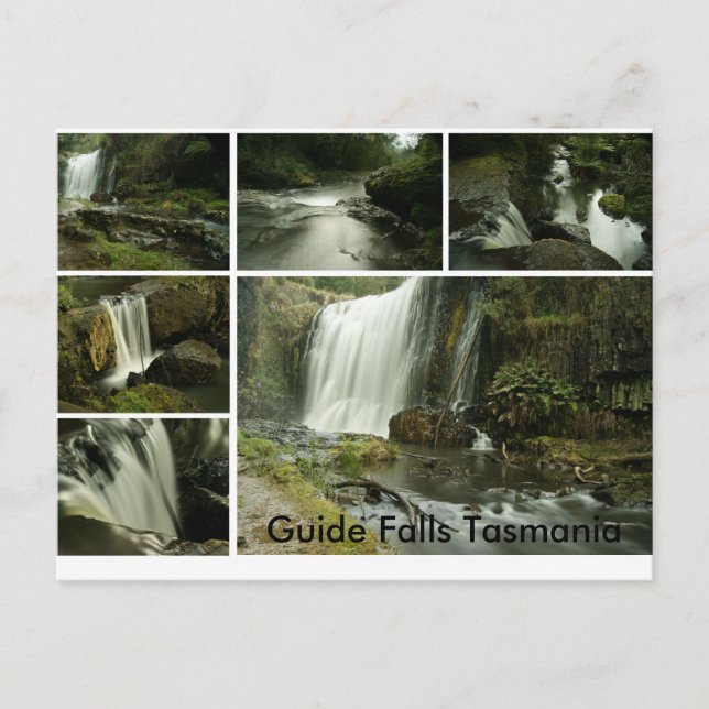Carte postale Guide Falls, Guide Falls Tasmanie (Devant)
