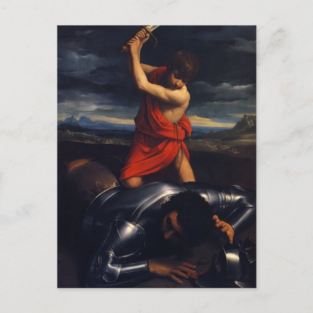 Carte Postale Guido Reni- David et Goliath (Devant)