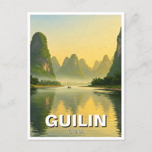 Carte Postale Guilin Chine Li River Travel