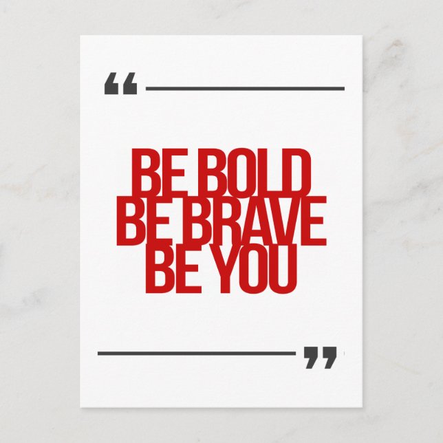 Carte Postale Guillemets inspirants et motivants (Devant)