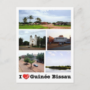 Carte Postale Guinée-Bissau - I Love Guinée Bissau -