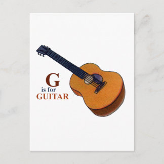 Carte Postale Guitare