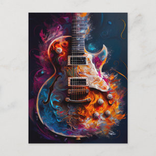 Carte postale guitare