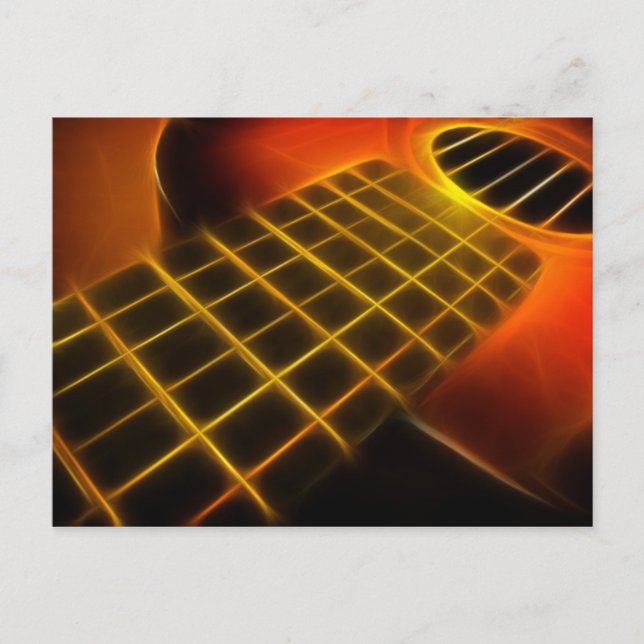 Carte postale guitare (Devant)