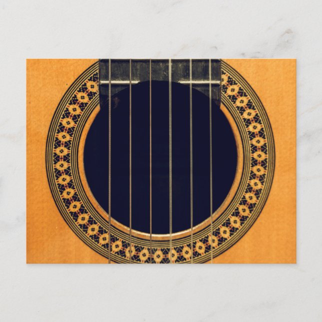 Carte Postale Guitare Acoustique Incroyable (Devant)