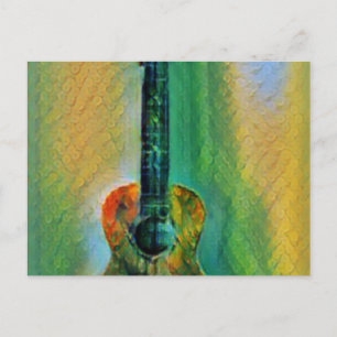 Carte Postale Guitare basse adorable