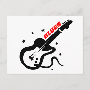Carte Postale Guitare blues