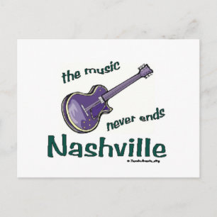 Carte Postale Guitare de Nashville