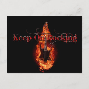Carte Postale Guitare flamboyante