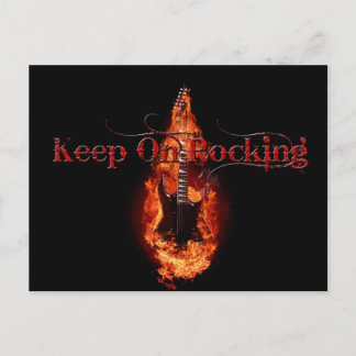 Carte Postale Guitare flamboyante