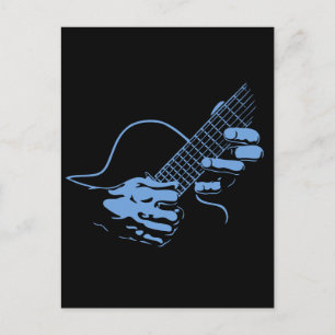 Carte Postale Guitare Hands II -blu
