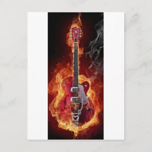 Carte Postale Guitare rock and roll