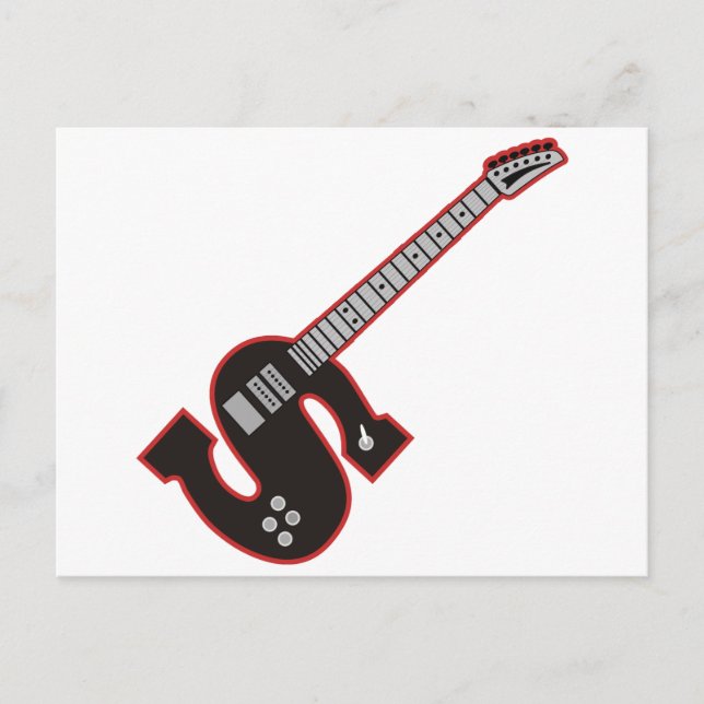 Carte Postale Guitare S (Devant)