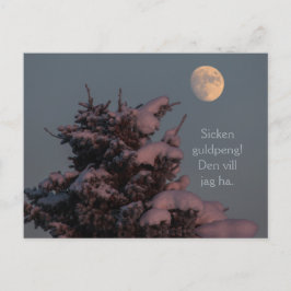 Carte Postale Guldpeng de poulet ! Grantrollet och månen CC0831