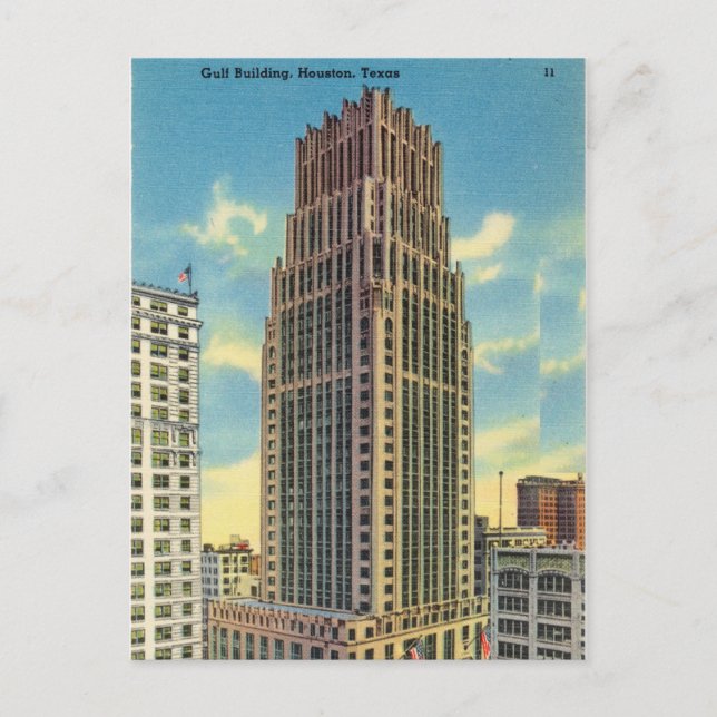 Carte Postale Gulf Building, Houston, Texas (Devant)