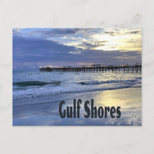 Carte Postale Gulf Shores Alabama Beach Sunrise Pier