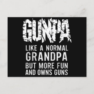 Carte Postale GUNPA Comme Un Grand-Père Normal Mais Plus Amusant