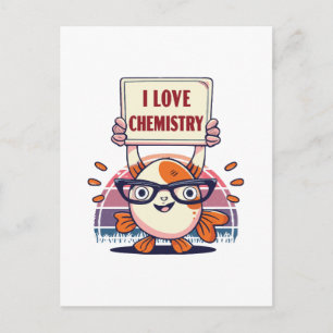Carte Postale Guppies et chimie d'amour