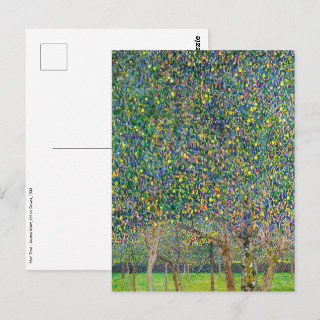 Carte Postale Gustav Klimt - Arbre à poires (Devant / Derrière)