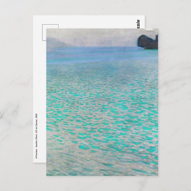 Carte Postale Gustav Klimt - Attersee (Devant / Derrière)