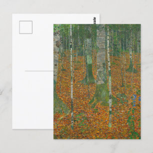 Carte Postale Gustav Klimt - Beaux-Arts de la forêt de Birch
