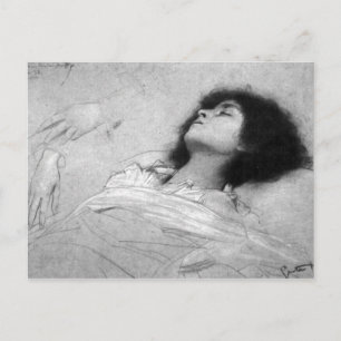Carte Postale Gustav Klimt - étudiez la feuille avec le corps