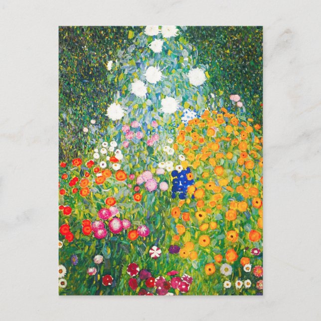Carte postale Gustav Klimt Flower Garden (Devant)