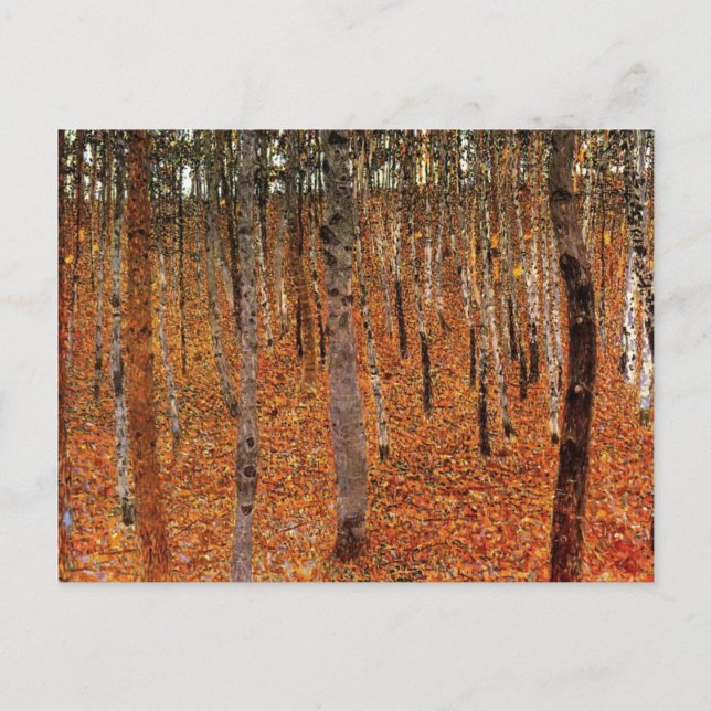 Carte Postale Gustav Klimt Forêt de hêtres L'art moderne (Devant)