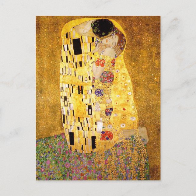 Carte Postale Gustav Klimt La Peinture Classique Du Kiss (Devant)