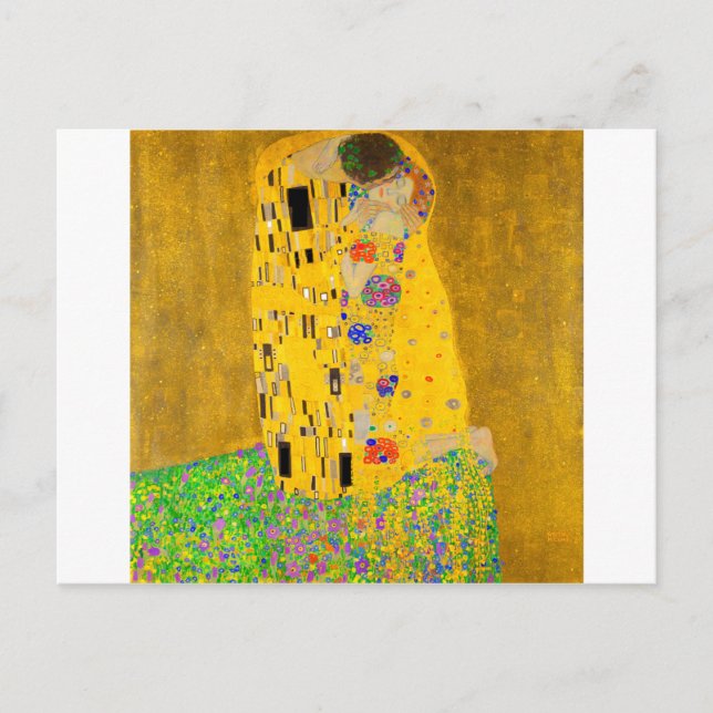 Carte Postale Gustav Klimt Le Baiser (Devant)