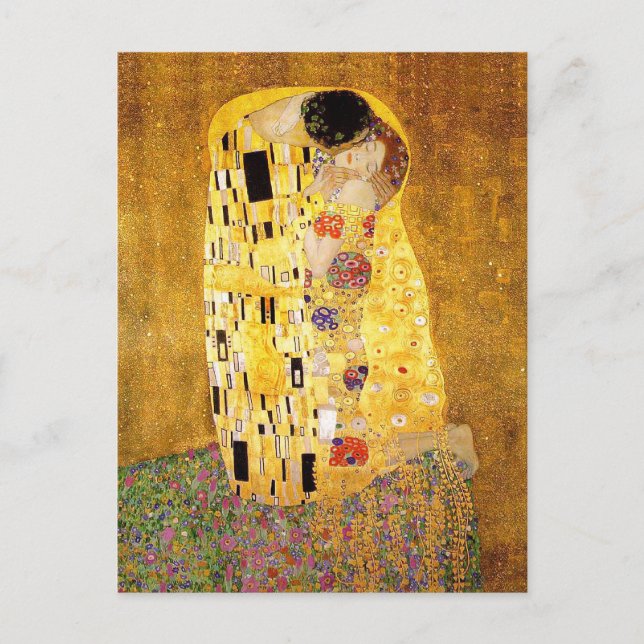 Carte Postale Gustav Klimt "Le Baiser" (Devant)