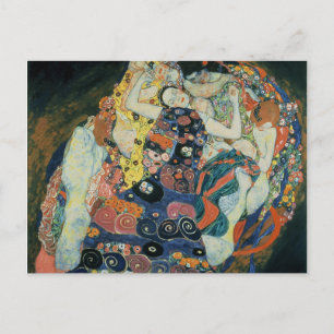 Carte Postale Gustav Klimt : "le Maiden"