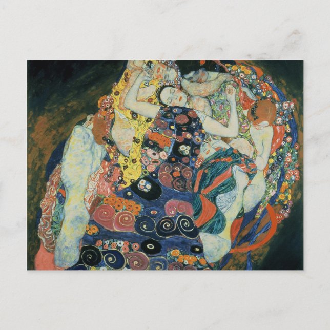 Carte Postale Gustav Klimt : "le Maiden" (Devant)
