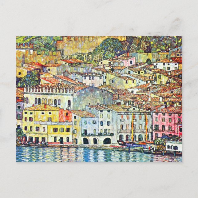 Carte Postale Gustav Klimt Malcena Aux Jardins (Devant)