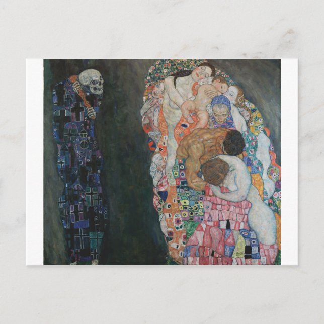 Carte Postale Gustav Klimt - Mort et vie, 1910 (Devant)
