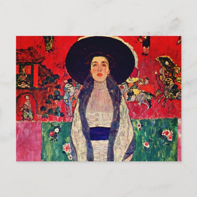 Carte Postale Gustav Klimt Portrait d'Adele Bloch-Bauer II (Devant)