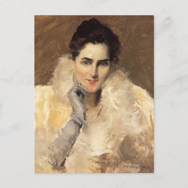 Carte Postale Gustav Klimt - Portrait d'une dame (Devant)