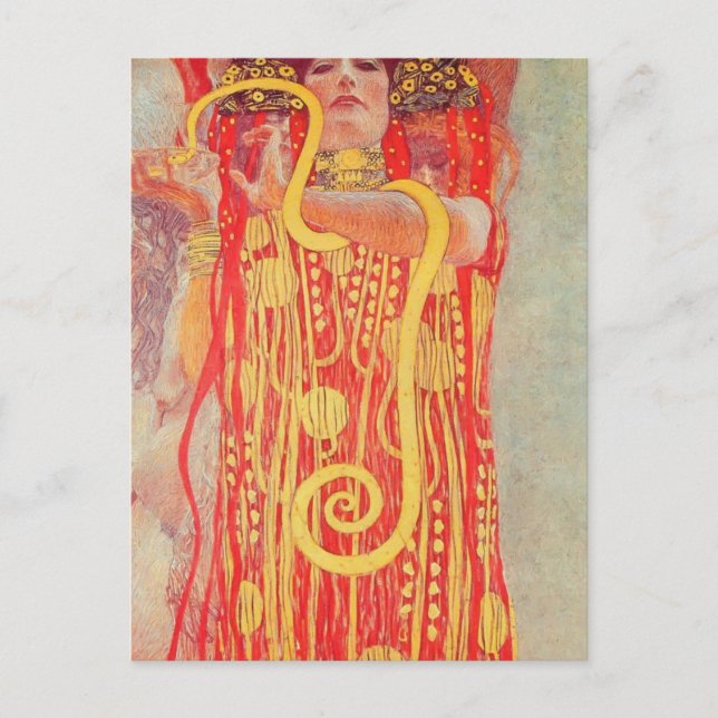 Carte Postale Gustav Klimt-Université de Vienne Peinture au plaf (Devant)