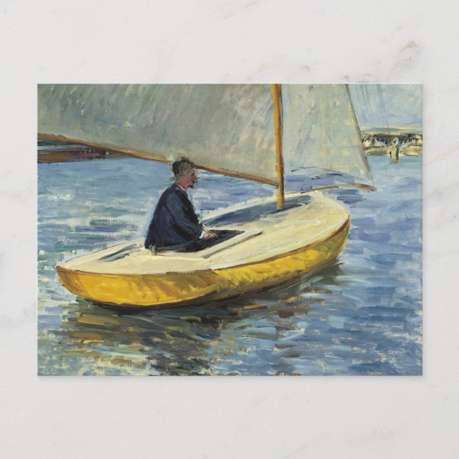 Carte Postale Gustave Caillebotte - Bateau Jaune (Devant)