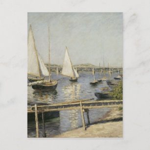 Carte Postale Gustave Caillebotte - Bateaux à voile à Argenteuil