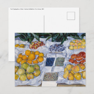 Carte Postale Gustave Caillebotte - Fruits disposés sur un étala